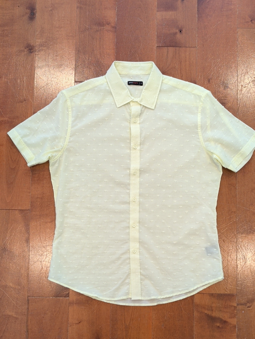 Lime Green/Yellow Short-Sleeve Men’s Shirt by postmarc